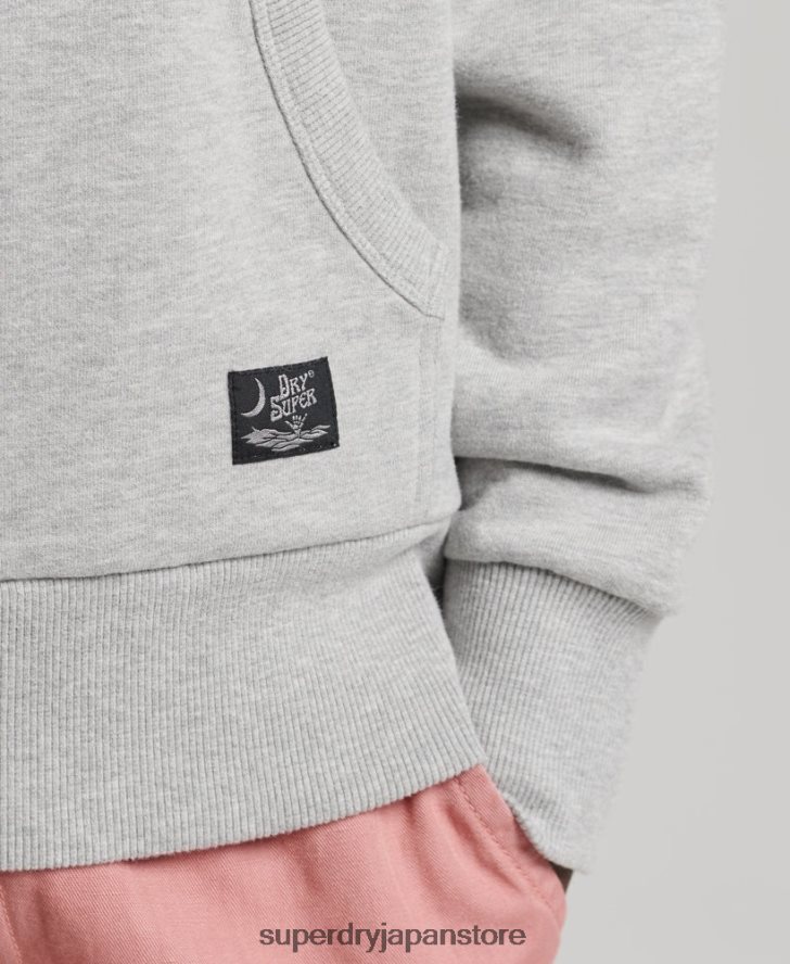 ヴィンテージサーフランチェロパーカー 男性 Superdry 衣類 ライトグレー 2J62PZ839