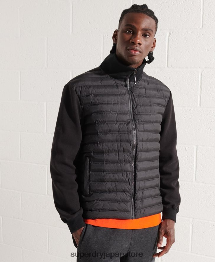 マウンテンハイブリッドボンバージャケット 男性 Superdry 衣類 黒 2J62PZ848