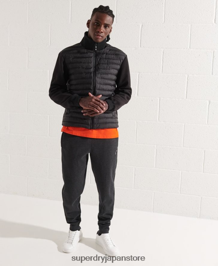 マウンテンハイブリッドボンバージャケット 男性 Superdry 衣類 黒 2J62PZ848