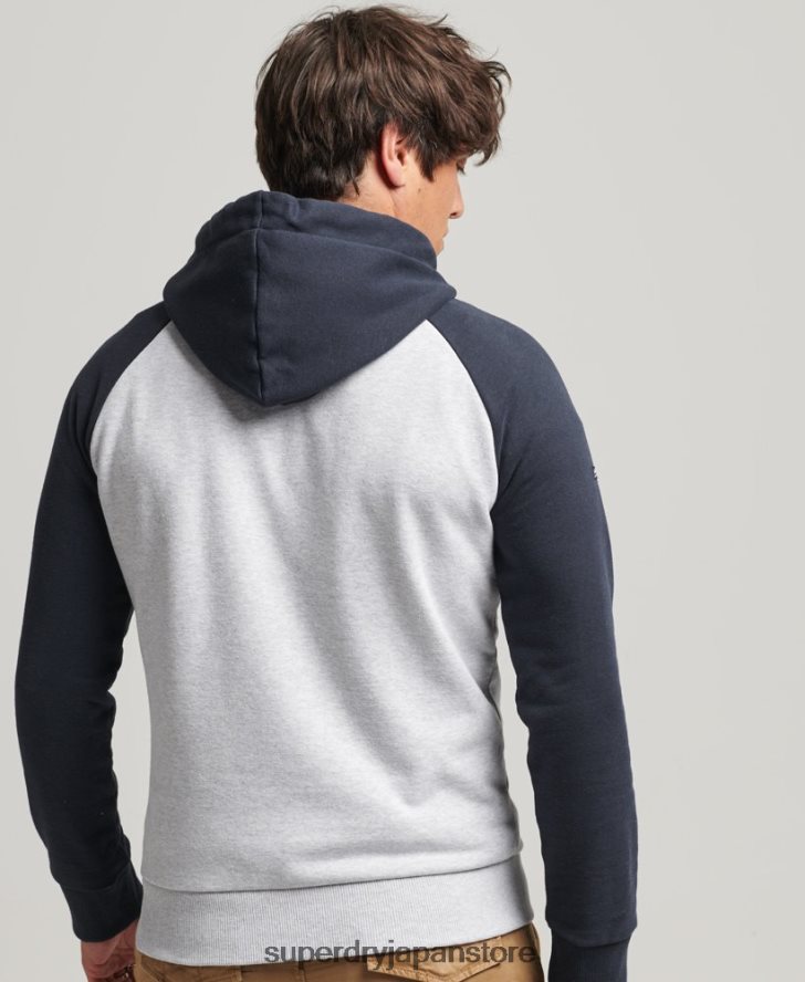スクリプトカレッジパーカー 男性 Superdry 衣類 グレー 2J62PZ851