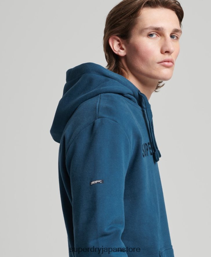 ヴィンテージ企業ロゴパーカー 男性 Superdry 衣類 青 2J62PZ857