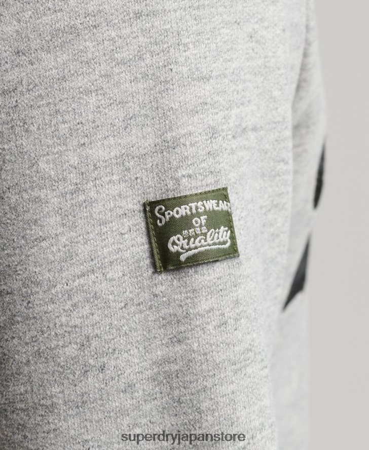 ヴィンテージロゴコラージュクルー 男性 Superdry 衣類 グレー 2J62PZ858