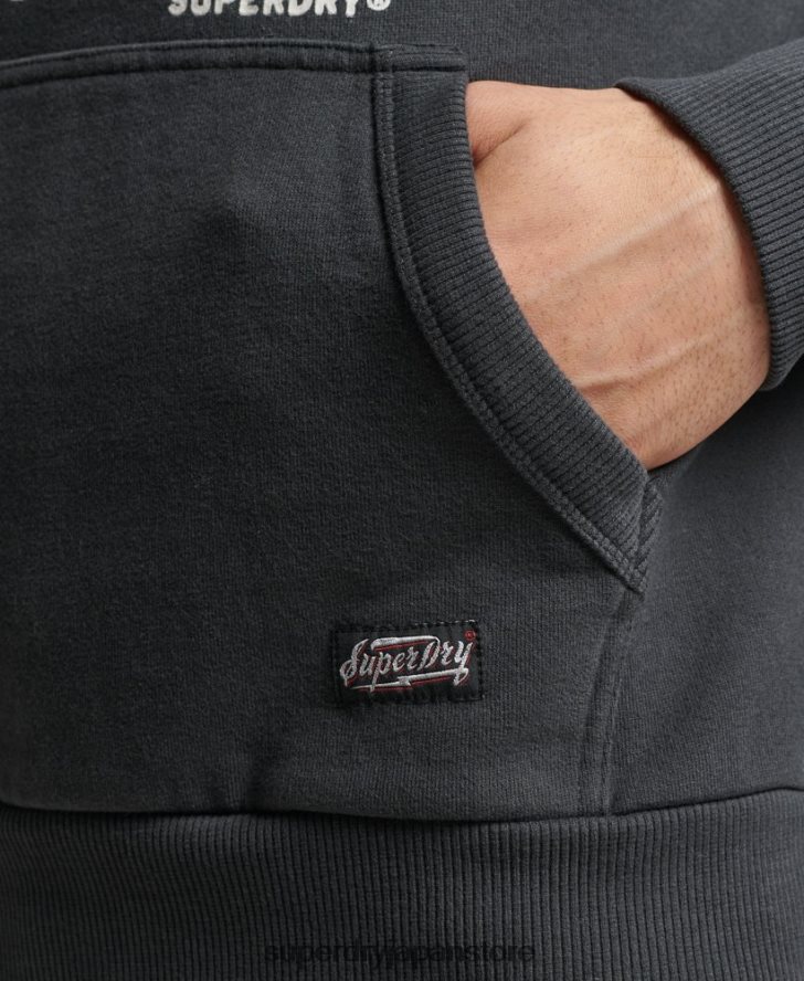 ヴィンテージサーフランチェロパーカー 男性 Superdry 衣類 濃い灰色 2J62PZ860