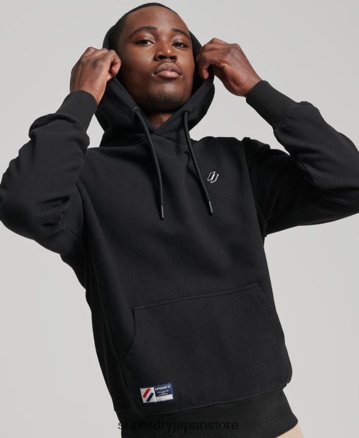 エッセンシャルパーカー 男性 Superdry 衣類 黒 2J62PZ861