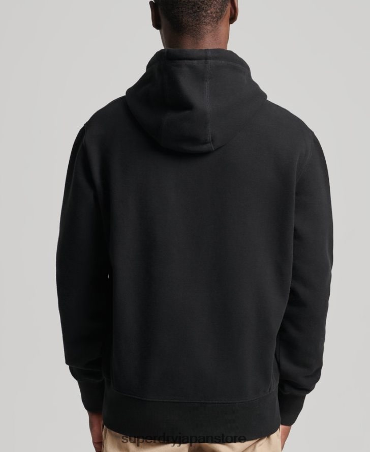 エッセンシャルパーカー 男性 Superdry 衣類 黒 2J62PZ861