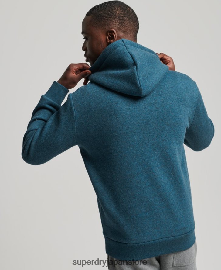 会場色調のパーカー 男性 Superdry 衣類 青 2J62PZ862