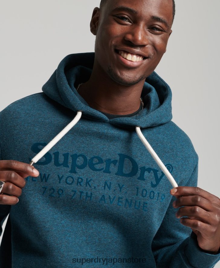 会場色調のパーカー 男性 Superdry 衣類 青 2J62PZ862