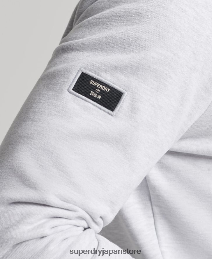 コアロゴ ノンブラッシュパーカー 男性 Superdry 衣類 ライトグレー 2J62PZ866
