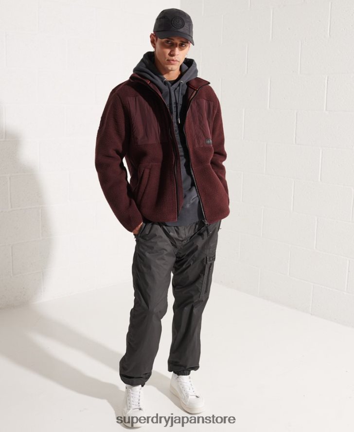 エクスペディションフリースジャケット 男性 Superdry 衣類 赤 2J62PZ867