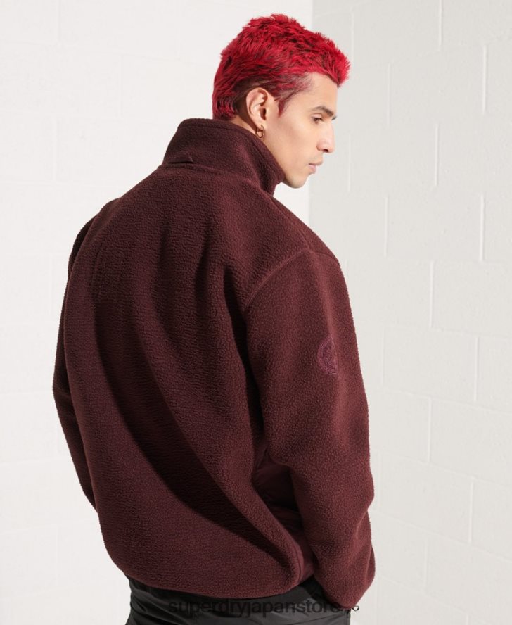 エクスペディションフリースジャケット 男性 Superdry 衣類 赤 2J62PZ867