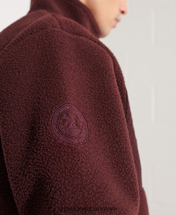 エクスペディションフリースジャケット 男性 Superdry 衣類 赤 2J62PZ867