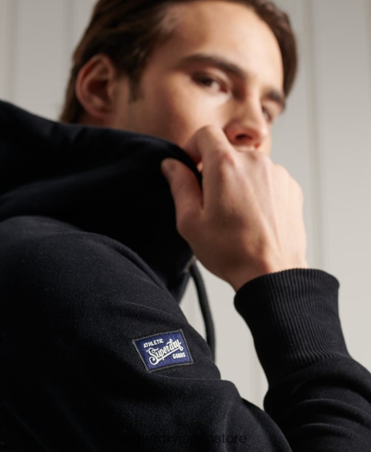 ヴィンテージロゴデュオラグランループバックパーカー 男性 Superdry 衣類 濃い灰色 2J62PZ873