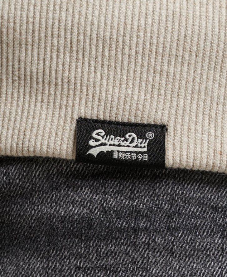 エッセンシャルボーグ裏地付きジップパーカー 男性 Superdry 衣類 クリーム 2J62PZ878