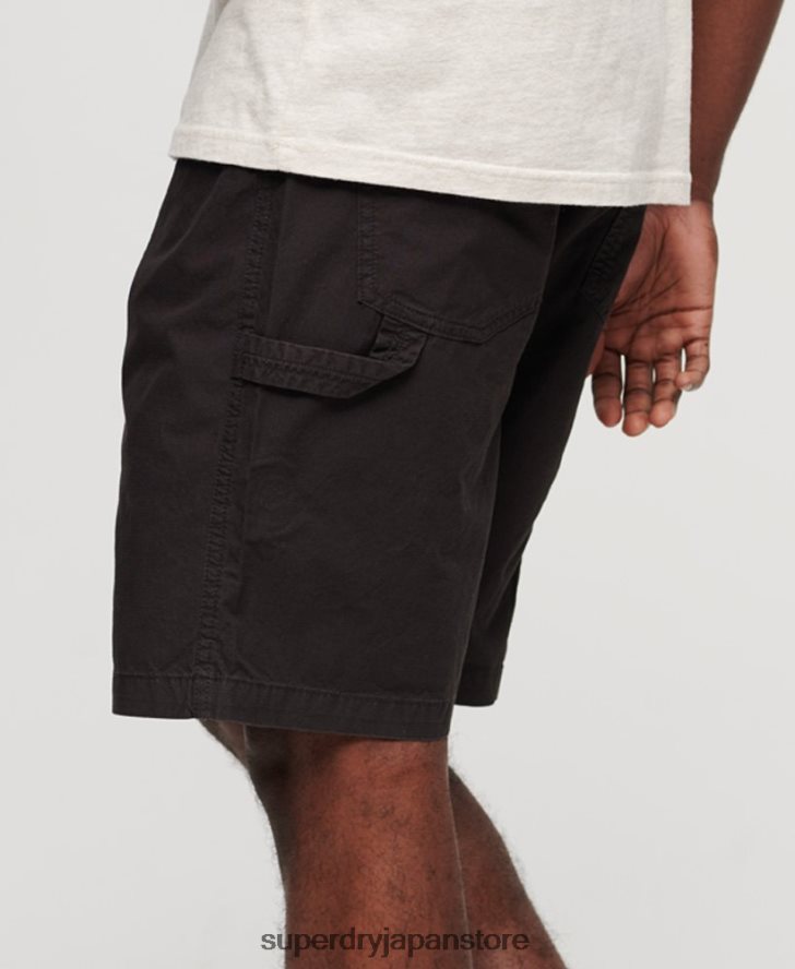 カーペンターショーツ 男性 Superdry 衣類 黒 2J62PZ87