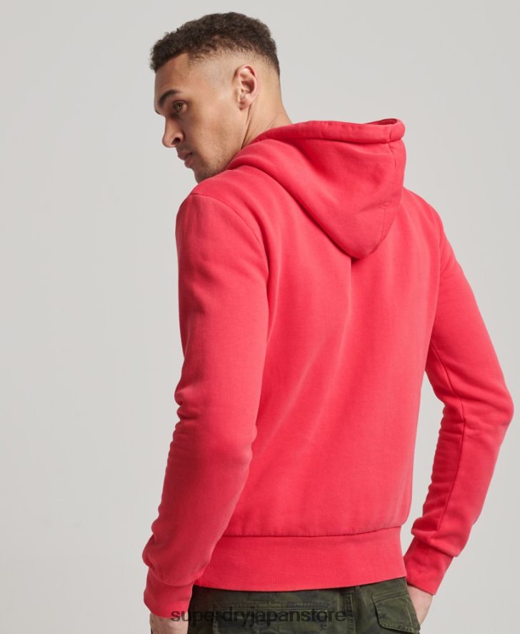 ヴィンテージロゴアメリカンクラシックパーカー 男性 Superdry 衣類 赤 2J62PZ894