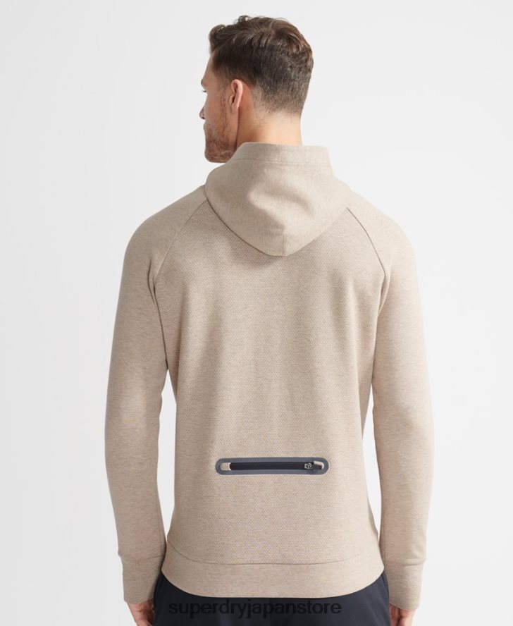 トレーニングジムテックパーカー 男性 Superdry 衣類 グレー 2J62PZ897