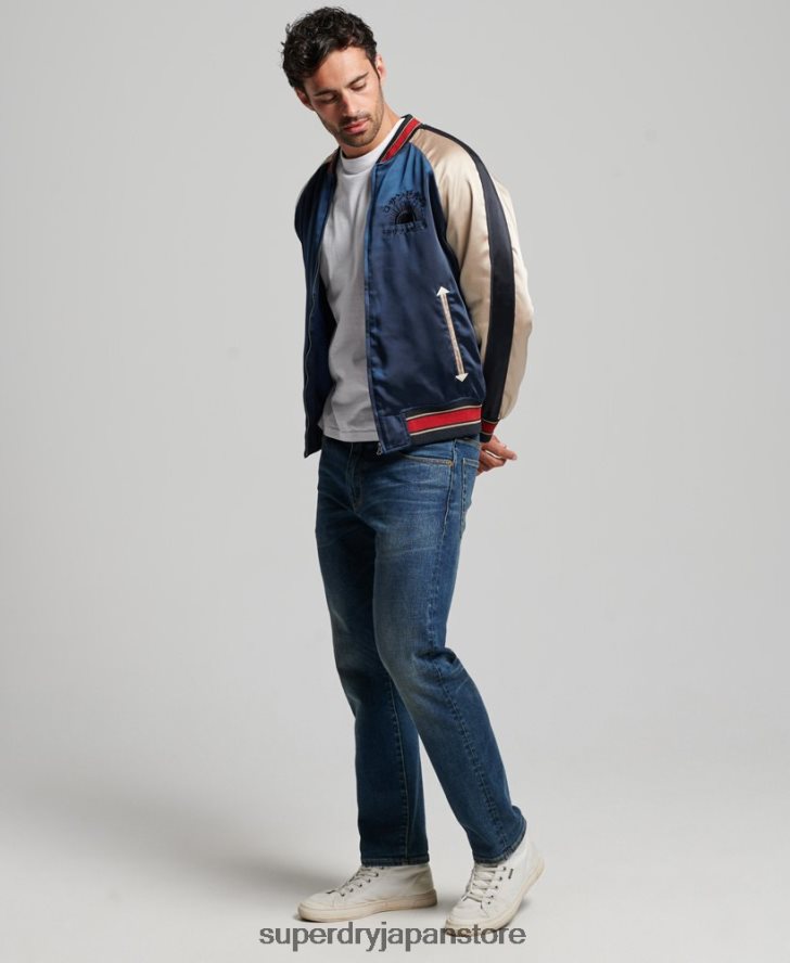 スカジャンジャケット 男性 Superdry 衣類 濃紺 2J62PZ904