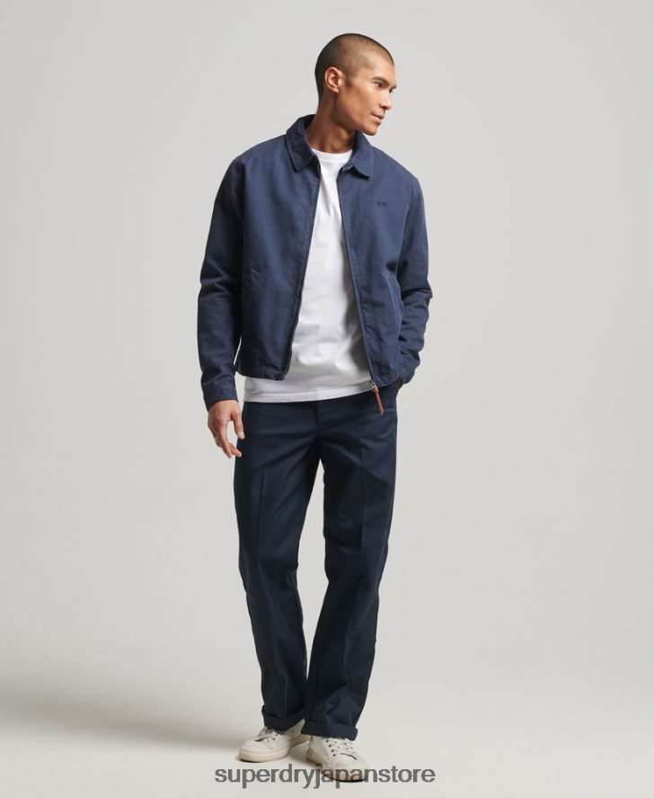 クラシックなハリントンジャケット 男性 Superdry 衣類 海軍 2J62PZ907