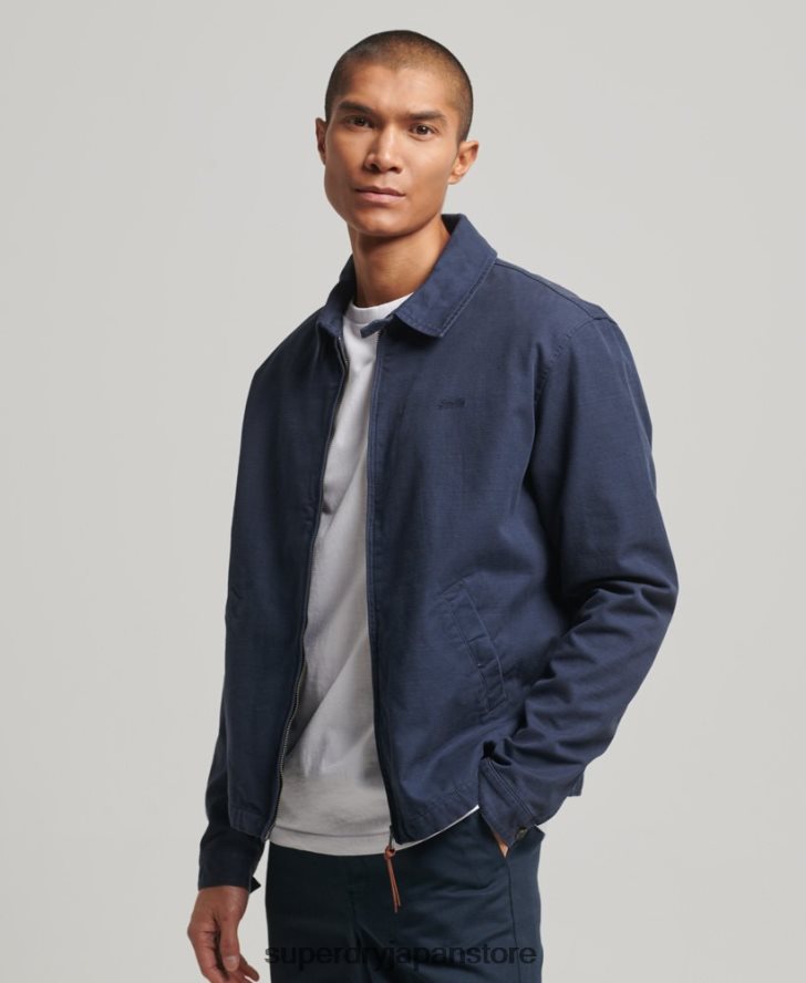 クラシックなハリントンジャケット 男性 Superdry 衣類 海軍 2J62PZ907