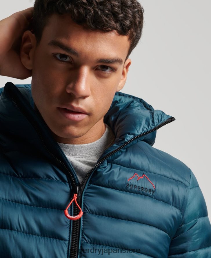 軽量パッド入りジャケット 男性 Superdry 衣類 青 2J62PZ911