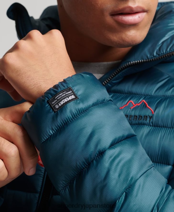軽量パッド入りジャケット 男性 Superdry 衣類 青 2J62PZ911