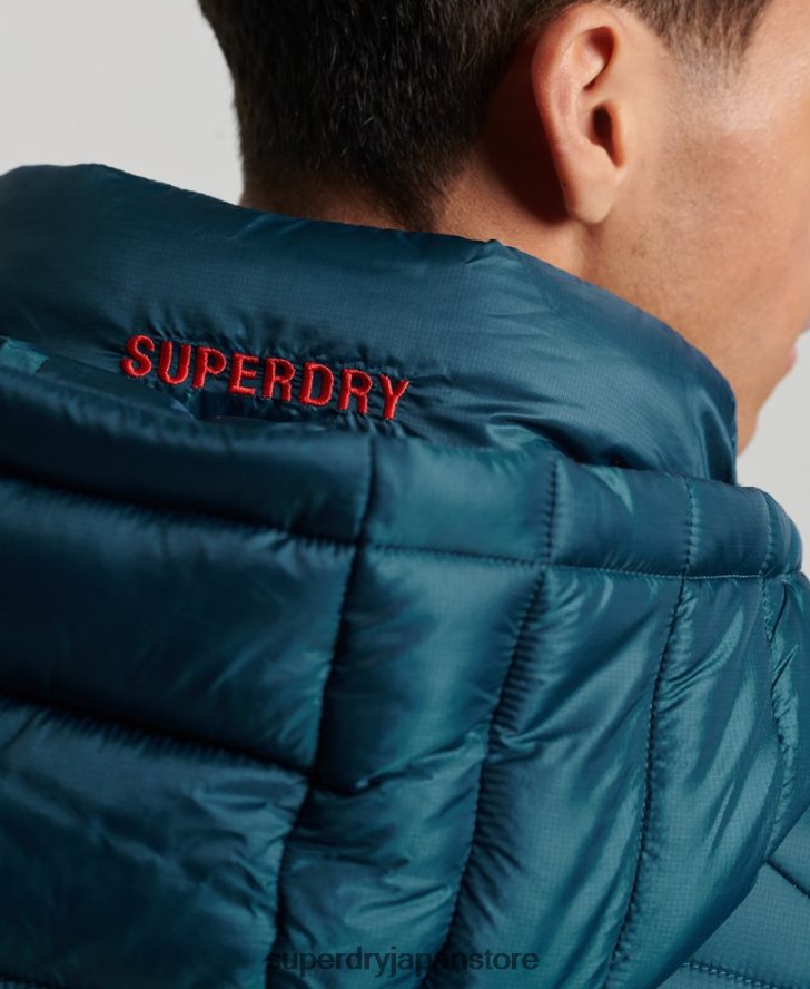 軽量パッド入りジャケット 男性 Superdry 衣類 青 2J62PZ911