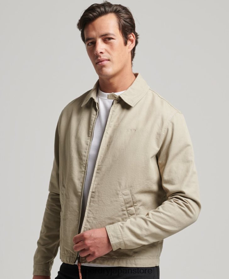 クラシックなハリントンジャケット 男性 Superdry 衣類 クリーム 2J62PZ913