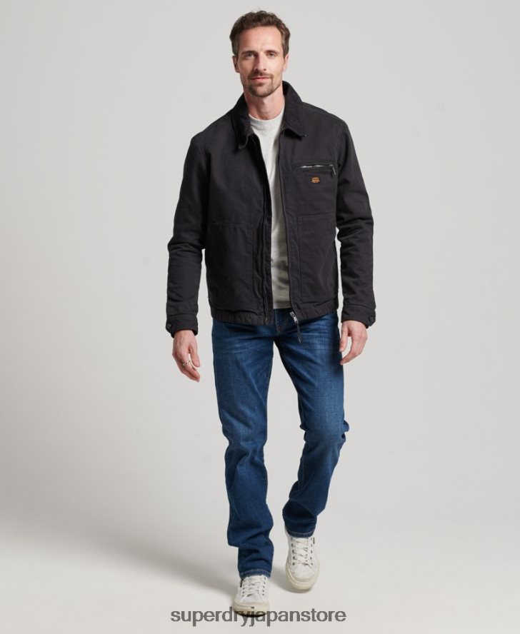 ヴィンテージ ランチ ハリントン ジャケット 男性 Superdry 衣類 茶色 2J62PZ914