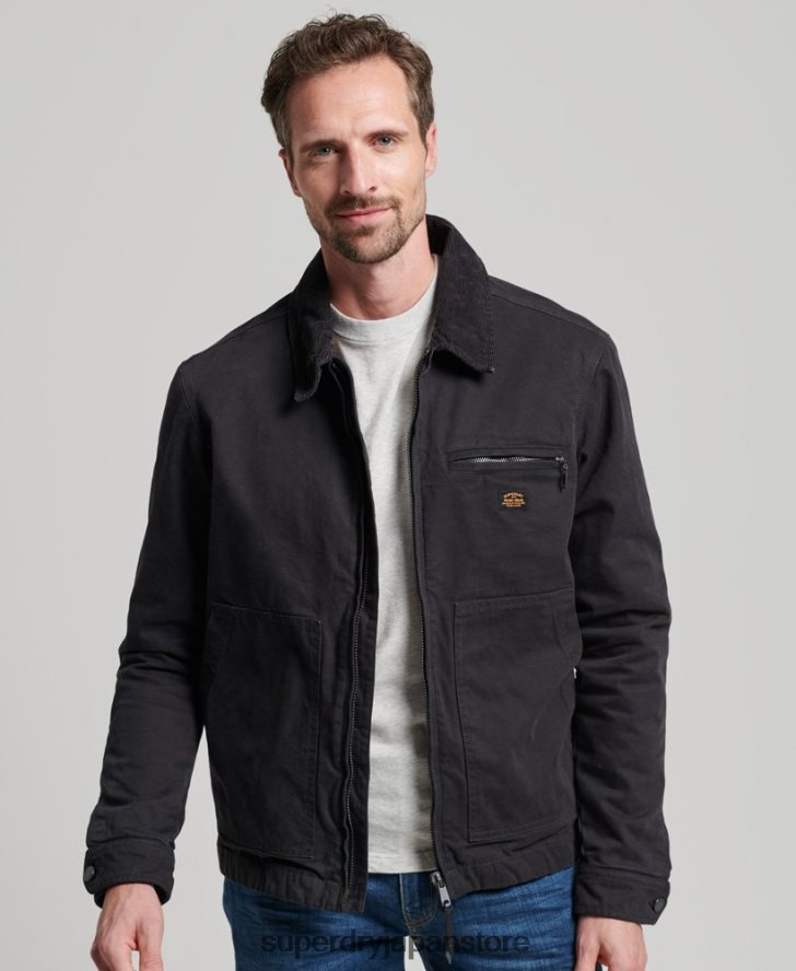 ヴィンテージ ランチ ハリントン ジャケット 男性 Superdry 衣類 茶色 2J62PZ914