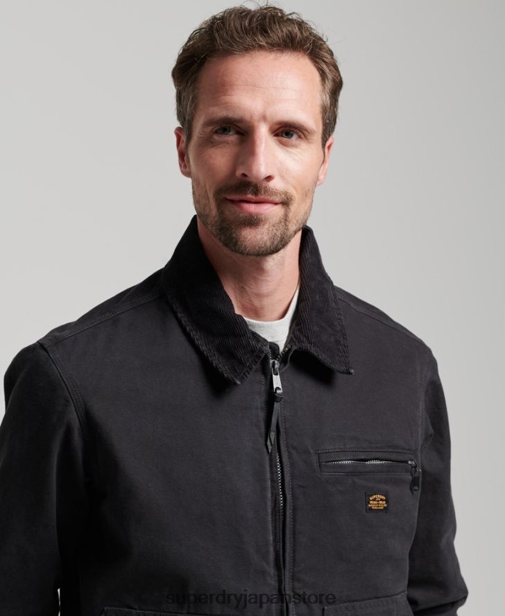 ヴィンテージ ランチ ハリントン ジャケット 男性 Superdry 衣類 茶色 2J62PZ914
