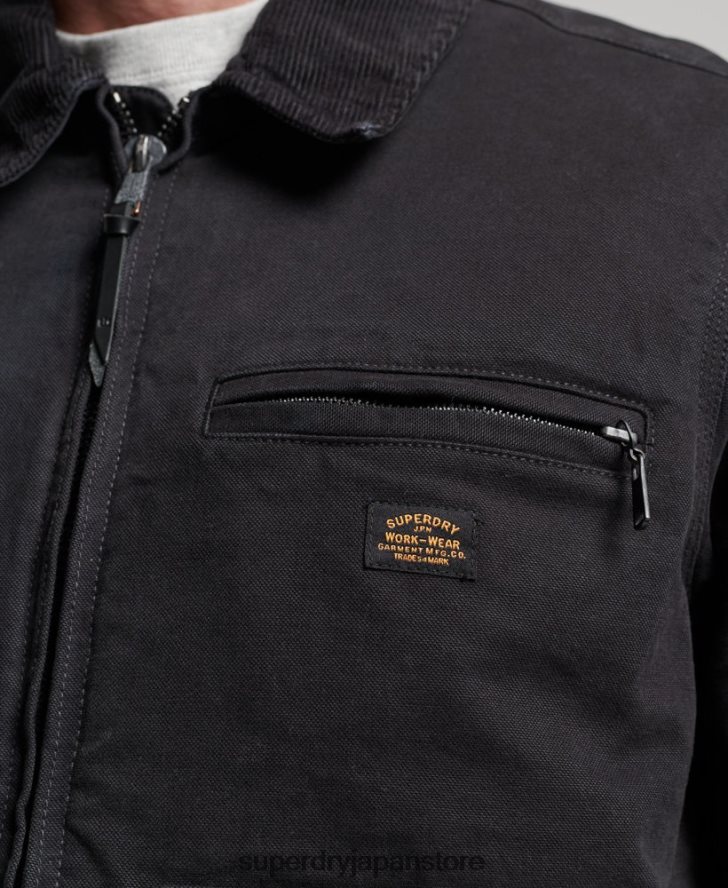 ヴィンテージ ランチ ハリントン ジャケット 男性 Superdry 衣類 茶色 2J62PZ914