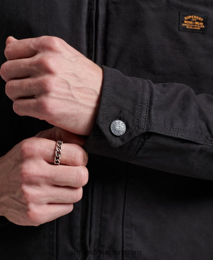 ヴィンテージ ランチ ハリントン ジャケット 男性 Superdry 衣類 茶色 2J62PZ914