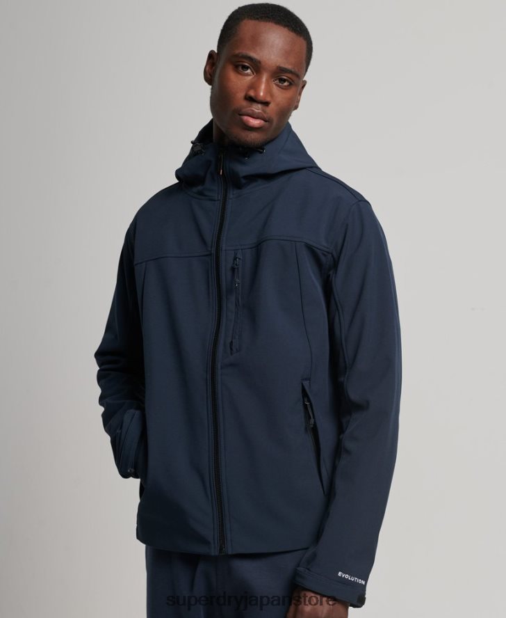 トレッカージャケット 男性 Superdry 衣類 海軍 2J62PZ916