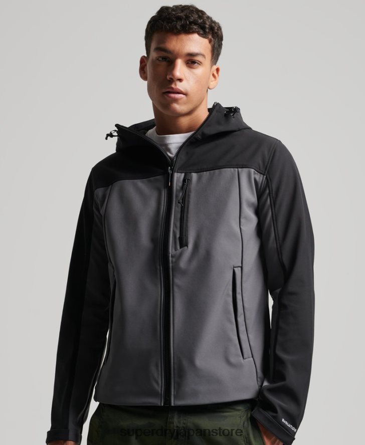 トレッカージャケット 男性 Superdry 衣類 濃い灰色 2J62PZ917