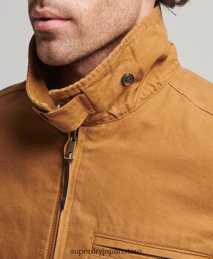 ヴィンテージ ランチ ハリントン ジャケット 男性 Superdry 衣類 茶色 2J62PZ918