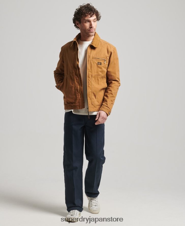 ヴィンテージ ランチ ハリントン ジャケット 男性 Superdry 衣類 茶色 2J62PZ918