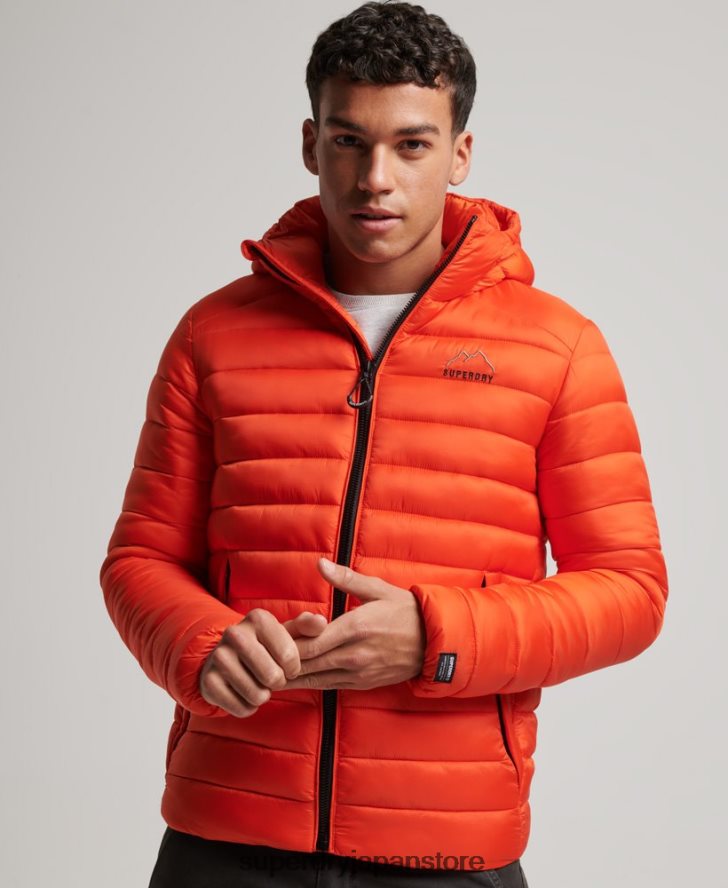 軽量パッド入りジャケット 男性 Superdry 衣類 オレンジ 2J62PZ923