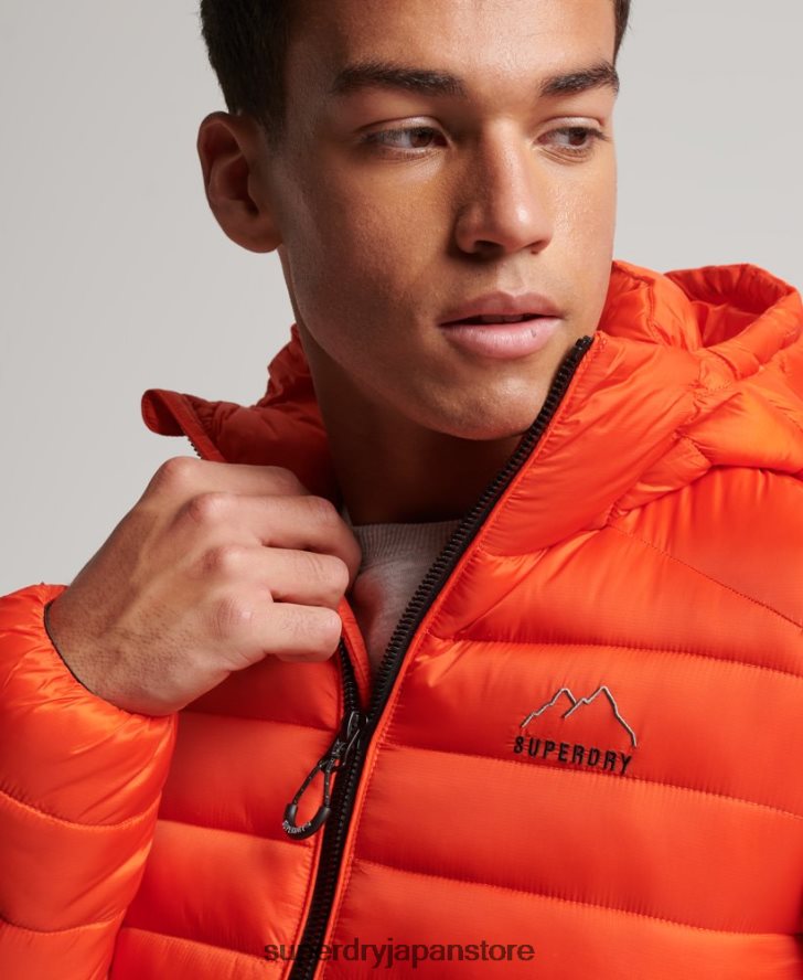 軽量パッド入りジャケット 男性 Superdry 衣類 オレンジ 2J62PZ923
