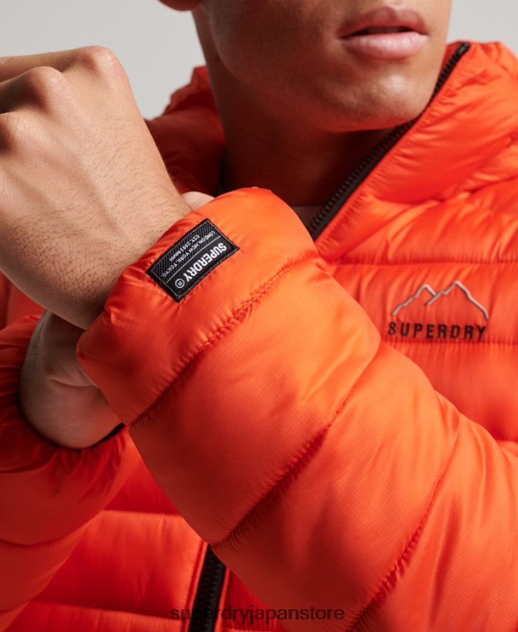 軽量パッド入りジャケット 男性 Superdry 衣類 オレンジ 2J62PZ923