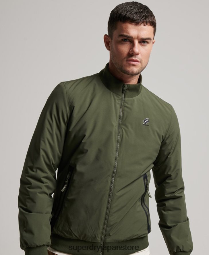 トレーニングハリントンジャケット 男性 Superdry 衣類 カーキ 2J62PZ925