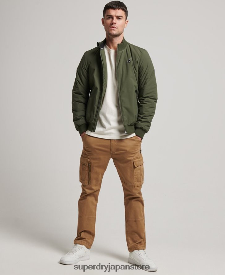トレーニングハリントンジャケット 男性 Superdry 衣類 カーキ 2J62PZ925
