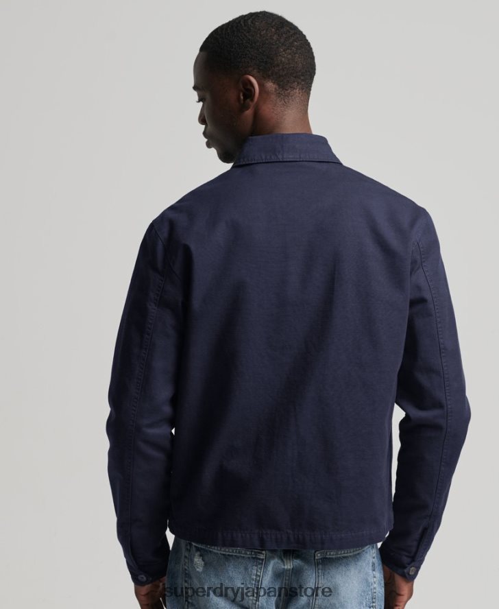 クラシックなハリントンジャケット 男性 Superdry 衣類 海軍 2J62PZ931