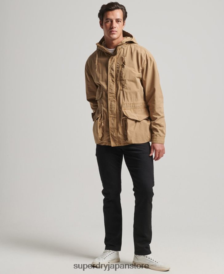 フード付きデッキジャケット 男性 Superdry 衣類 黄褐色 2J62PZ932