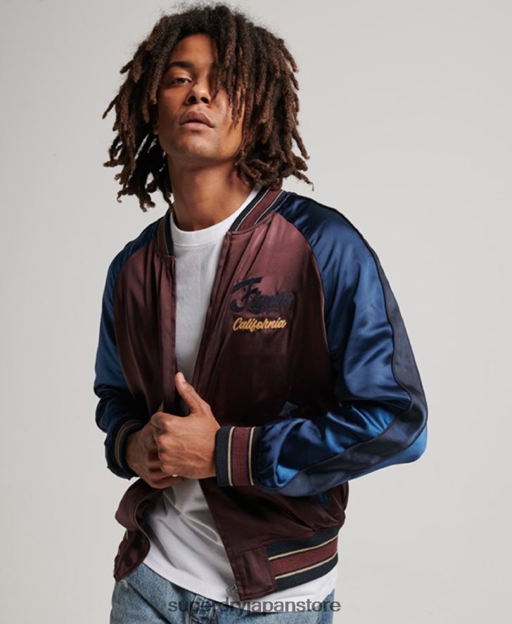 スカジャンジャケット 男性 Superdry 衣類 赤 2J62PZ934