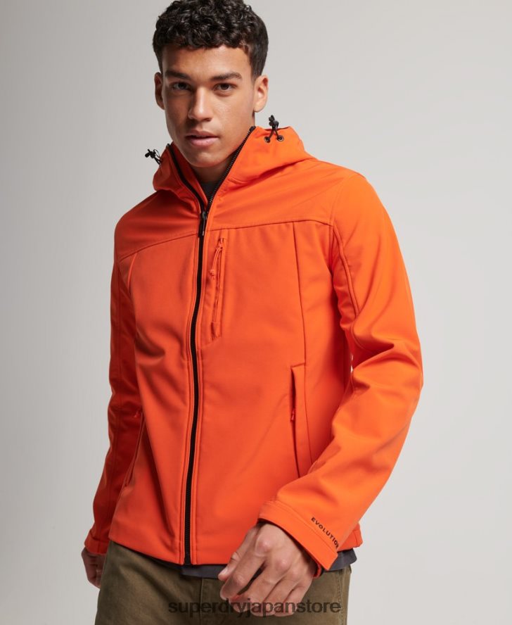 トレッカージャケット 男性 Superdry 衣類 オレンジ 2J62PZ936