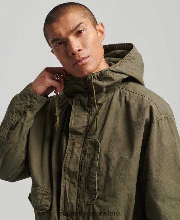 フード付きデッキジャケット 男性 Superdry 衣類 カーキ 2J62PZ938
