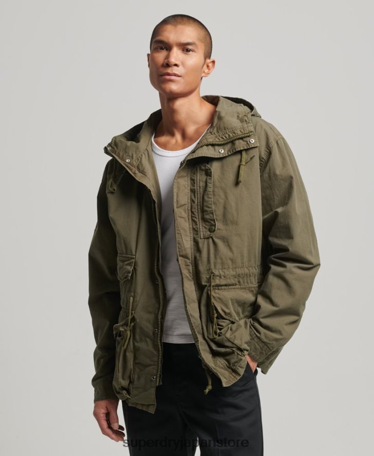 フード付きデッキジャケット 男性 Superdry 衣類 カーキ 2J62PZ938