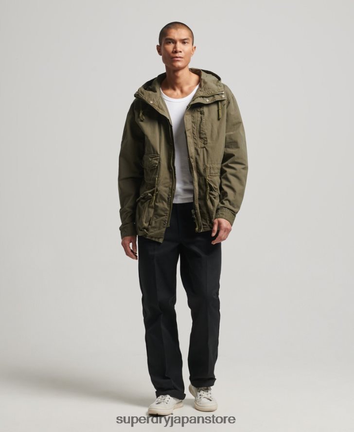 フード付きデッキジャケット 男性 Superdry 衣類 カーキ 2J62PZ938