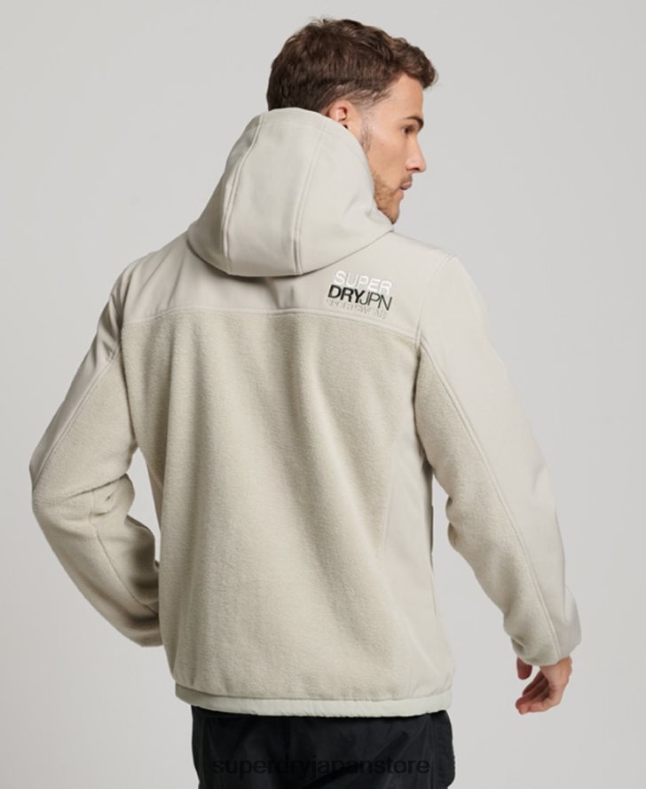 ハイブリッドトレッカージャケット 男性 Superdry 衣類 グレー 2J62PZ939