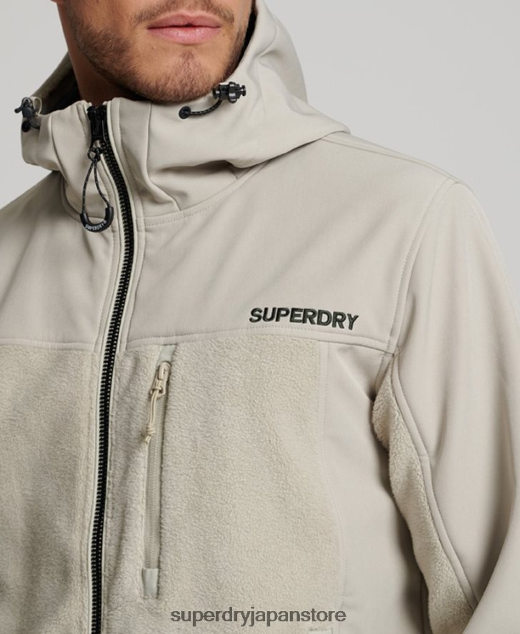 ハイブリッドトレッカージャケット 男性 Superdry 衣類 グレー 2J62PZ939
